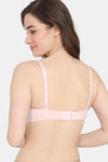 Zivame Marshmallow Padded Wired 3/4Th Coverage T-Shirt - Mary Rose — thumbnail 3